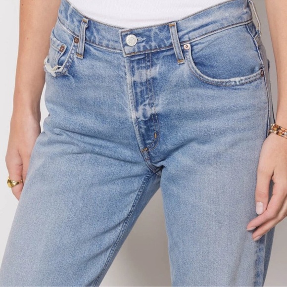 AGOLDE Kye Mid Rise Straight Crop Jeans - Picture 3 of 9